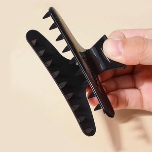 🆕 6Pc Butterfly Clip Perm Highlight Styling,Section, Cutting & Coloring,Black